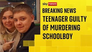 Teenager guilty of murder of schoolboy Harvey Willgoose during lunch break