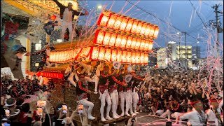令和5年　鳳連合だんじり祭り　紙破り　北進南進