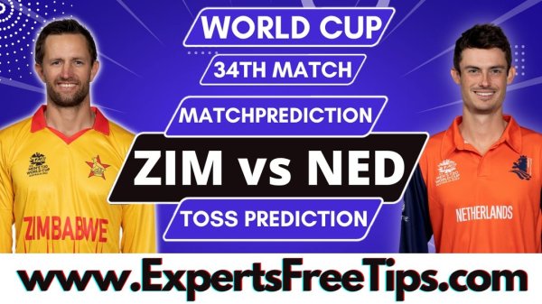 T20 World Cup 2022 Free Match Prediction: ZIM vs NED 34th...
