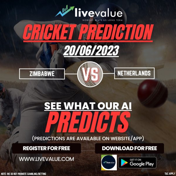 Zimbabwe VS Netherlands : See Live Cricket Match Predicti...