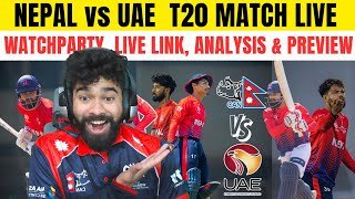 LIVE : NEPAL🇳🇵 VS UAE - WORLD CUP 2026 WARMUP MATCH LIVE | WATCHPARTY & SCOREBOARD