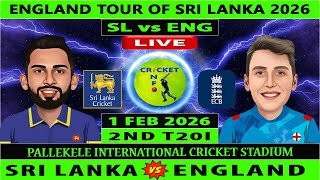 Sri Lanka vs England | SL vs ENG | 2nd T20I of England vs Sri Lanka Cricket Series 2026 | ENG vs SL