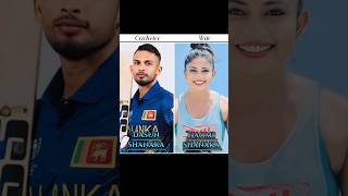 Sri Lankan cricketers and his wife with their real name 😘 #cricket #cricketer