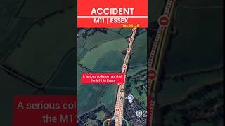 INCIDENT CLEARED: M11 Crash Today Near Stansted Airport. #accidentnews #automobile #trafficupdates