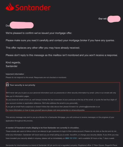 Mortgage offer finalised after our valuation. This week h...