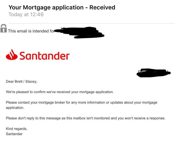 Santander it is!!! 🤞

#mortgageapplication  #santander #n...