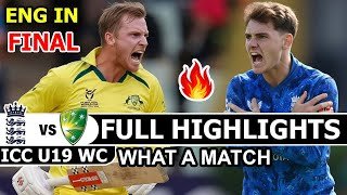 England Vs Australia Full Highlights Icc U19 World Cup Match 2026 | Eng Vs Aus Highlights