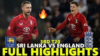 England vs Sri Lanka Full Highlights 3rd T20 2026 | ENG VS SL