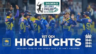 Sri Lanka vs England: 1st ODI Full Match Highlights | RPICS Colombo