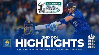 Sri Lanka vs England: 2nd ODI Full Match Highlights | RPICS Colombo