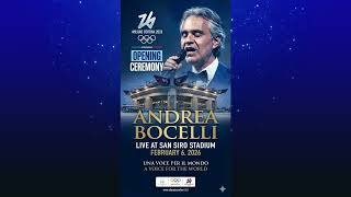 Andrea Bocelli To Open 2026 Olympic Games