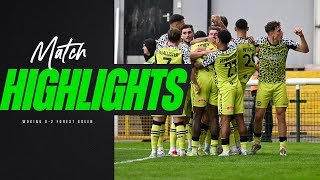 Match Highlights | Woking 0-2 Forest Green