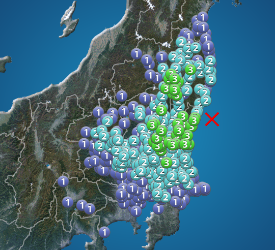 茨城県沖でM4.8の地震　福島県・茨城県・栃木県で震度3　津波の心配なし - ウェザーニュース