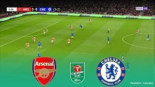 ARSENAL vs CHELSEA Live | EFL Carabao Cup 2026 | 03 February 2026 |Simulation PES 2021 Gameplay
