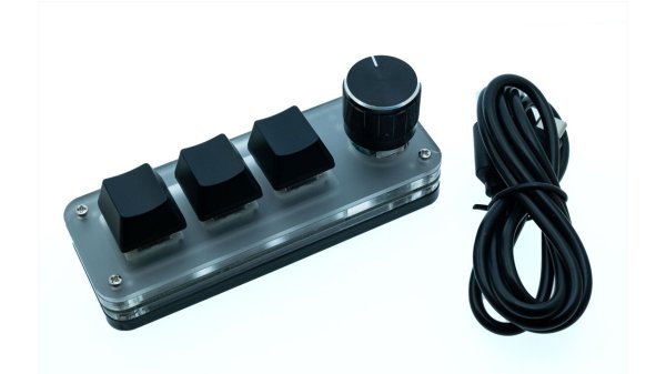 XYZA、回転ノブ搭載の超小型プログラマブルキーボード「Tinykeyboard3Plus」発売。動画編集や業務効率化を加速