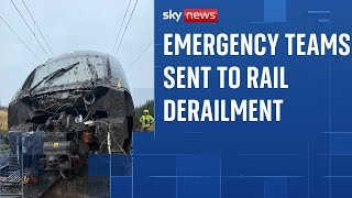 Train derails in Cumbria