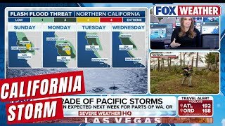 Parade Of Storms Spawn Flood Alerts Across Areas In California
