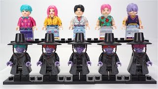 LEGO KPop Demon Hunters | Saja Boys | 사자 보이즈 | Soda Pop | Unofficial Lego Minifigures WM6230