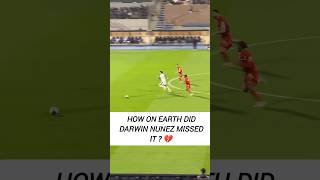Darwin Nunez Horrible Miss for Al Hilal vs Al Qadisiyah 💔⚽ #shorts #nunez #alhilal #football #viral