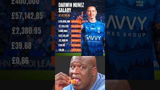 Darwin Nunez Living the dream at Al-Hilal💶💰. Monkey talks but football does too🤫👀