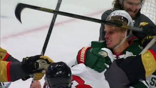 Nick Bjugstad and Nicolas Hague Take Roughing Penalties, Scrum Ensues