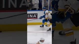 Nick Bjugstad sustains an upper body injury after taking a hit from Nikita Zadarov  #hockey #nhl