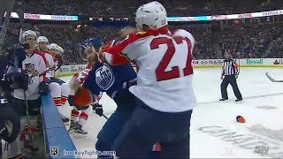 Nick Bjugstad vs Eric Gryba Jan 10, 2016