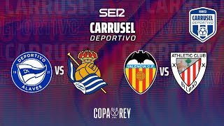 🏆 VALENCIA vs ATHLETIC & DEPORTIVO ALAVÉS vs REAL SOCIEDAD | 4TOS DE FINAL COPA DEL REY | EN DIRECTO