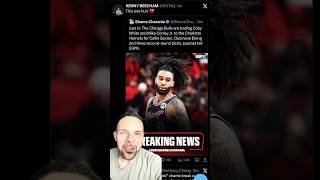 BREAKING NEWS: THE CHICAGO BULLS TRADE COBY WHITE TO THE CHARLOTTE HORNETS 🔥😱 #nba