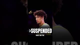 Lakers C Jaxson Hayes has been suspended 1 game for pushing a Wizards mascot #nba #sports