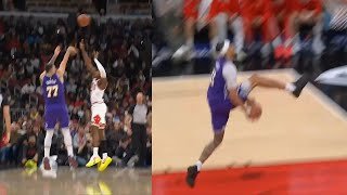 Luka Doncic tough 3 then Jaxson Hayes between the legs dunk vs Bulls 🔥
