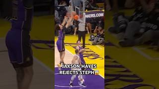 Jaxson Hayes erases Steph Curry’s layup