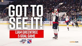Got to see it! Liam Greentree 5 Goal Game. 2025 OHL Playoffs.