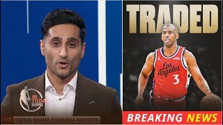 [BREAKING NEWS] Chris Paul to be traded to Raptors in three-team deal with Clippers, Nets.- Shams