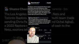BREAKING NEWS: CHRIS PAUL TRADED TO TORONTO RAPTORS FROM LA CLIPPERS #nba
