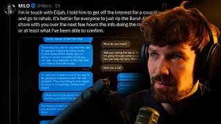 Milo Leaks Elijah Schaffer's DMs And Phone Call w/ Sarah Stock