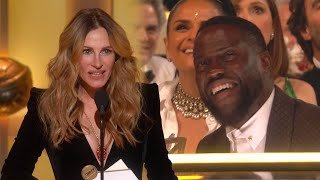 Julia Roberts CALLS OUT Kevin Hart for Trying to Leave Golden Globes!