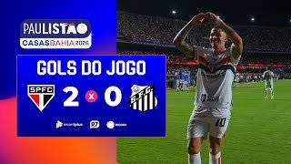 São Paulo 2 x 0 Santos: confira os gols do jogo com Cléber Machado