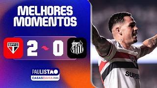 SÃO PAULO 2 X 0 SANTOS | MELHORES MOMENTOS | 6ª RODADA | PAULISTÃO CASAS BAHIA 2026