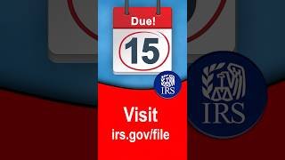 Tax Filing Deadline is April 15