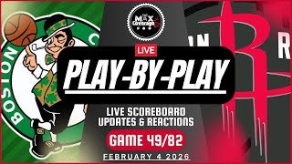 🔴LIVE - Boston Celtics vs Houston Rockets - Play-By-Play & Reactions (2/4/26)