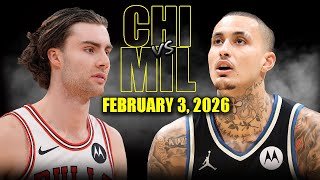 Milwaukee Bucks vs Chicago Bulls Full Game Highlights – February 3, 2026 | NBA Season