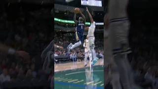 Zion Williamson with the crossover and slam dunk 🔥#pelicans #bucks #highlights