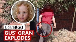 Gus Lamont's gran erupts while waving gun - ahead of new search for missing boy | Daily Mail