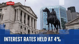 Bank of England holds interest rate at 4% ahead of the budget