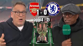 Ian Wright & Paul Merson GO CRAZY! 🤯 Arsenal Reach Carabao Cup Final After Beating Chelsea