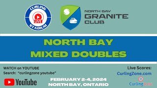 Kaldvee/Lill vs. Bowman/Bowman - Draw 2 - Curling Stadium North Bay Doubles [2]