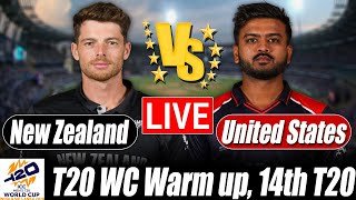 New Zealand vs United State live score | nz vs usa live Score 14th T20 Commentary | T20 World Cup