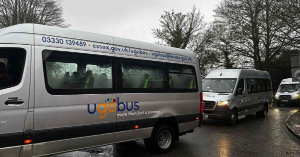 Shock as just one person arrives for first shuttle bus ahead of King's visit