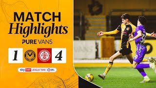 Highlights | Newport County 1-4 Accrington Stanley